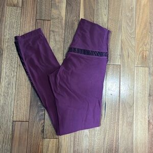 Burgundy Lululemon Align leggings